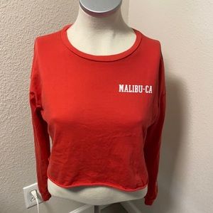 Malibu Red crop top